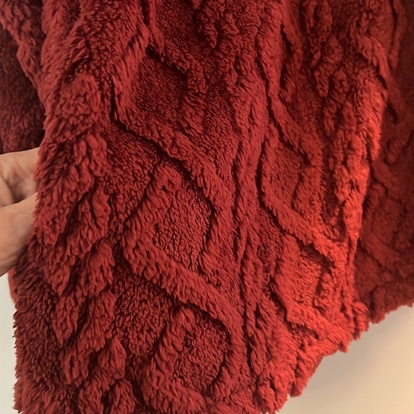 Cozy Red Sherpa Jacket - Picture 4 of 5